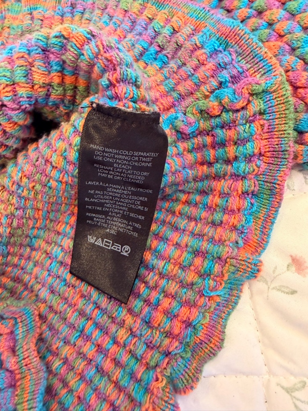 Urban Outfitters Multicolor Cropped Knit Cardigan - Picture 6 of 6